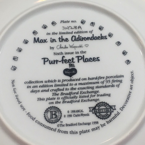 💥BOGO Free!💥 Limited Ed Decorative Wall Plate Cat - Picture 7 of 10